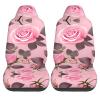 LPLSNWS Pretty Pink Roses Patterned, Durable Car Seat Covers, 2-Pack Suitable for Passenger Cars, Trucks, Commercial Vehicles, and Marine Seats view 2