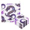 CUPADA Baby Face Towels Muslin Washcloths Purple Dragon Magic Absorbent Wash Soft Towel for Newborn Infant 5Pcs view 1