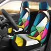 LPLSNWS Round Palette Patterned, Durable Car Seat Covers, 2-Pack Suitable for Passenger Cars, Trucks, Commercial Vehicles, and Marine Seats view 3