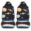LPLSNWS Saturn Jupiter Earth Patterned, Durable Car Seat Covers, 2-Pack Suitable for Passenger Cars, Trucks, Commercial Vehicles, and Marine Seats view 2