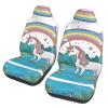 LPLSNWS Unicorns By The River Patterned, Durable Car Seat Covers, 2-Pack Suitable for Passenger Cars, Trucks, Commercial Vehicles, and Marine Seats view 1