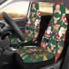 LPLSNWS Santa Claus and Christmas Deer Patterned, Durable Car Seat Covers, 2-Pack Suitable for Passenger Cars, Trucks, Commercial Vehicles, and Marine Seats view 3