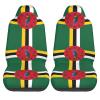 LPLSNWS Flag of The Commonwealth of Dominica Patterned, Durable Car Seat Covers, 2-Pack Suitable for Passenger Cars, Trucks, Commercial Vehicles, and Marine Seats view 2