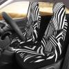 LPLSNWS Black and White Geometric Lines Patterned, Durable Car Seat Covers, 2-Pack Suitable for Passenger Cars, Trucks, Commercial Vehicles, and Marine Seats view 3