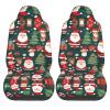 LPLSNWS Santa Claus and Christmas Tree Patterned, Durable Car Seat Covers, 2-Pack Suitable for Passenger Cars, Trucks, Commercial Vehicles, and Marine Seats view 2