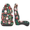 LPLSNWS Santa Claus and Christmas Tree Patterned, Durable Car Seat Covers, 2-Pack Suitable for Passenger Cars, Trucks, Commercial Vehicles, and Marine Seats view 4