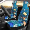 LPLSNWS Blue Underwater World of Fish Patterned, Durable Car Seat Covers, 2-Pack Suitable for Passenger Cars, Trucks, Commercial Vehicles, and Marine Seats view 3