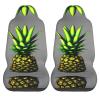 LPLSNWS Cartoon Pineapple Patterned, Durable Car Seat Covers, 2-Pack Suitable for Passenger Cars, Trucks, Commercial Vehicles, and Marine Seats view 2