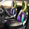 LPLSNWS Colorful Cow's Head Patterned, Durable Car Seat Covers, 2-Pack Suitable for Passenger Cars, Trucks, Commercial Vehicles, and Marine Seats view 3