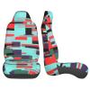 LPLSNWS Striped Combination Patterned, Durable Car Seat Covers, 2-Pack Suitable for Passenger Cars, Trucks, Commercial Vehicles, and Marine Seats view 4