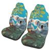LPLSNWS Two Happy Koalas Patterned, Durable Car Seat Covers, 2-Pack Suitable for Passenger Cars, Trucks, Commercial Vehicles, and Marine Seats view 1