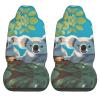 LPLSNWS Two Happy Koalas Patterned, Durable Car Seat Covers, 2-Pack Suitable for Passenger Cars, Trucks, Commercial Vehicles, and Marine Seats view 2