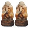 LPLSNWS Horses Running in The Water Patterned, Durable Car Seat Covers, 2-Pack Suitable for Passenger Cars, Trucks, Commercial Vehicles, and Marine Seats view 2