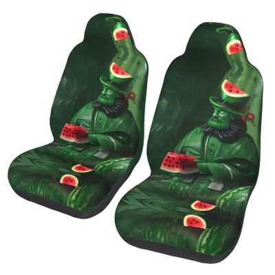 LPLSNWS Patrick's Watermelon Festival Patterned, Durable Car Seat Covers, 2-Pack Suitable for Passenger Cars, Trucks, Commercial Vehicles, and Marine Seats