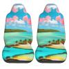 LPLSNWS Caribbean Scenery Patterned, Durable Car Seat Covers, 2-Pack Suitable for Passenger Cars, Trucks, Commercial Vehicles, and Marine Seats view 2