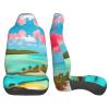 LPLSNWS Caribbean Scenery Patterned, Durable Car Seat Covers, 2-Pack Suitable for Passenger Cars, Trucks, Commercial Vehicles, and Marine Seats view 4