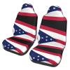 LPLSNWS Ohio State Flag Patterned, Durable Car Seat Covers, 2-Pack Suitable for Passenger Cars, Trucks, Commercial Vehicles, and Marine Seats view 1