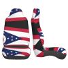 LPLSNWS Ohio State Flag Patterned, Durable Car Seat Covers, 2-Pack Suitable for Passenger Cars, Trucks, Commercial Vehicles, and Marine Seats view 4