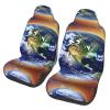 LPLSNWS Cosmic Earth Patterned, Durable Car Seat Covers, 2-Pack Suitable for Passenger Cars, Trucks, Commercial Vehicles, and Marine Seats view 1