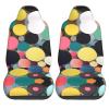 LPLSNWS Abstract Painting of Circles Patterned, Durable Car Seat Covers, 2-Pack Suitable for Passenger Cars, Trucks, Commercial Vehicles, and Marine Seats view 2