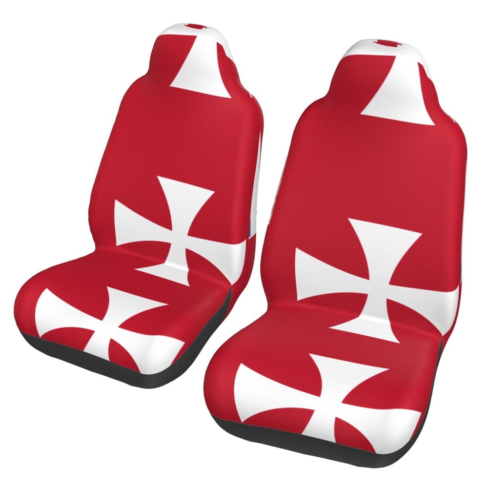 LPLSNWS Flag of Wallis and Futuna Islands Patterned, Durable Car Seat Covers, 2-Pack Suitable for Passenger Cars, Trucks, Commercial Vehicles, and Marine Seats