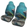 LPLSNWS A Beautiful Fish Patterned, Durable Car Seat Covers, 2-Pack Suitable for Passenger Cars, Trucks, Commercial Vehicles, and Marine Seats view 1