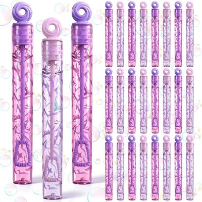 Leitee 24 Pcs Kpop Party Favors, Mini Bubble Wands Crack Print Bubble Wands for Kpop Birthday Party Decoration Goodie Bags Piata Treat Bags Stuffers Prize
