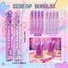 Leitee 24 Pcs Kpop Party Favors, Mini Bubble Wands Crack Print Bubble Wands for Kpop Birthday Party Decoration Goodie Bags Piata Treat Bags Stuffers Prize view 2