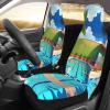 LPLSNWS Flamingo and Swimming Pool Patterned, Durable Car Seat Covers, 2-Pack Suitable for Passenger Cars, Trucks, Commercial Vehicles, and Marine Seats view 3