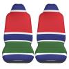 LPLSNWS Flag of The Gambia Patterned, Durable Car Seat Covers, 2-Pack Suitable for Passenger Cars, Trucks, Commercial Vehicles, and Marine Seats view 2