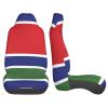 LPLSNWS Flag of The Gambia Patterned, Durable Car Seat Covers, 2-Pack Suitable for Passenger Cars, Trucks, Commercial Vehicles, and Marine Seats view 4