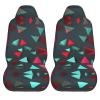 LPLSNWS Triangular Pattern Patterned, Durable Car Seat Covers, 2-Pack Suitable for Passenger Cars, Trucks, Commercial Vehicles, and Marine Seats view 2
