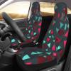 LPLSNWS Triangular Pattern Patterned, Durable Car Seat Covers, 2-Pack Suitable for Passenger Cars, Trucks, Commercial Vehicles, and Marine Seats view 3
