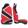 LPLSNWS Flag of Trinidad and Tobago Patterned, Durable Car Seat Covers, 2-Pack Suitable for Passenger Cars, Trucks, Commercial Vehicles, and Marine Seats view 4