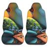 LPLSNWS Coloured Stones Patterned, Durable Car Seat Covers, 2-Pack Suitable for Passenger Cars, Trucks, Commercial Vehicles, and Marine Seats view 2