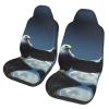 LPLSNWS Eagle Under The Stars Patterned, Durable Car Seat Covers, 2-Pack Suitable for Passenger Cars, Trucks, Commercial Vehicles, and Marine Seats view 1