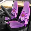 LPLSNWS Purple Lotus Patterned, Durable Car Seat Covers, 2-Pack Suitable for Passenger Cars, Trucks, Commercial Vehicles, and Marine Seats view 3