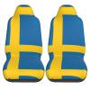 LPLSNWS Swedish Flag Patterned, Durable Car Seat Covers, 2-Pack Suitable for Passenger Cars, Trucks, Commercial Vehicles, and Marine Seats view 2