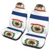 LPLSNWS West Virginia Flag Patterned, Durable Car Seat Covers, 2-Pack Suitable for Passenger Cars, Trucks, Commercial Vehicles, and Marine Seats view 1