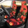 LPLSNWS Red Apricot Patterned, Durable Car Seat Covers, 2-Pack Suitable for Passenger Cars, Trucks, Commercial Vehicles, and Marine Seats view 3