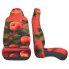 LPLSNWS Red Apricot Patterned, Durable Car Seat Covers, 2-Pack Suitable for Passenger Cars, Trucks, Commercial Vehicles, and Marine Seats view 4