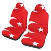 LPLSNWS Flag of Turkey Patterned, Durable Car Seat Covers, 2-Pack Suitable for Passenger Cars, Trucks, Commercial Vehicles, and Marine Seats view 1
