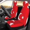 LPLSNWS Flag of Turkey Patterned, Durable Car Seat Covers, 2-Pack Suitable for Passenger Cars, Trucks, Commercial Vehicles, and Marine Seats view 3