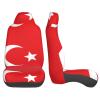 LPLSNWS Flag of Turkey Patterned, Durable Car Seat Covers, 2-Pack Suitable for Passenger Cars, Trucks, Commercial Vehicles, and Marine Seats view 4