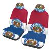 LPLSNWS Missouri State Flag Patterned, Durable Car Seat Covers, 2-Pack Suitable for Passenger Cars, Trucks, Commercial Vehicles, and Marine Seats view 1