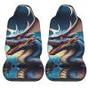 LPLSNWS Roaring Dragon Patterned, Durable Car Seat Covers, 2-Pack Suitable for Passenger Cars, Trucks, Commercial Vehicles, and Marine Seats view 2