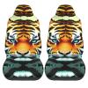 LPLSNWS Little Fat Tiger Head Patterned, Durable Car Seat Covers, 2-Pack Suitable for Passenger Cars, Trucks, Commercial Vehicles, and Marine Seats view 2