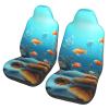 LPLSNWS Coral Fish Underwater Patterned, Durable Car Seat Covers, 2-Pack Suitable for Passenger Cars, Trucks, Commercial Vehicles, and Marine Seats view 1