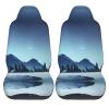 LPLSNWS Snowy Forest Patterned, Durable Car Seat Covers, 2-Pack Suitable for Passenger Cars, Trucks, Commercial Vehicles, and Marine Seats view 2