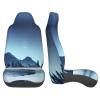 LPLSNWS Snowy Forest Patterned, Durable Car Seat Covers, 2-Pack Suitable for Passenger Cars, Trucks, Commercial Vehicles, and Marine Seats view 4